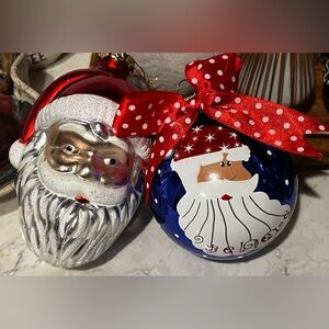 Christmas 🎅🏼 2 / Santa Ornaments - Plastic